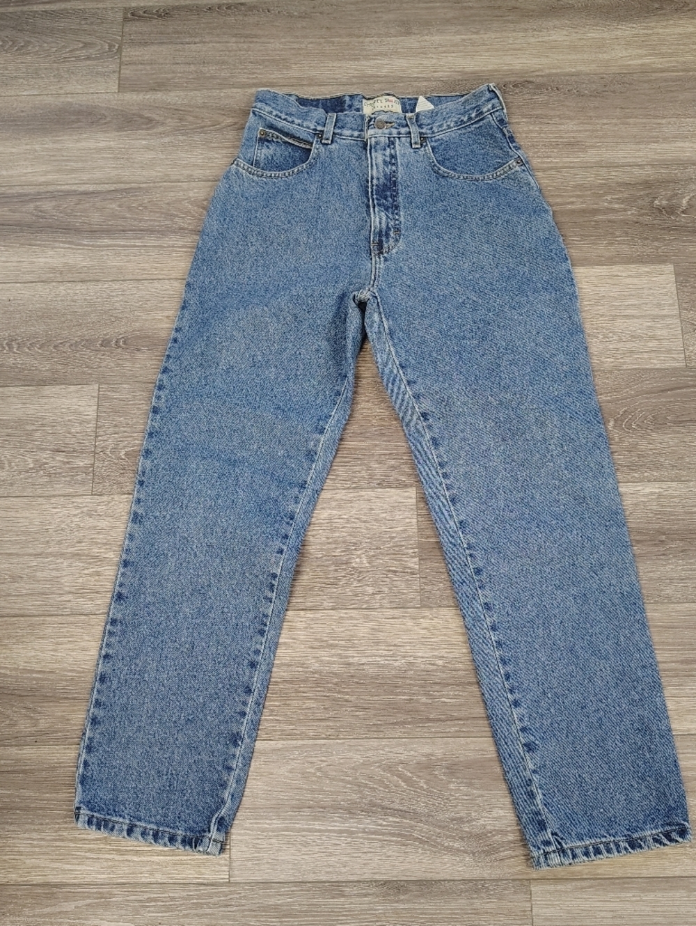 Vintage High Rise County Seat Light Wash Denim Jeans 7S